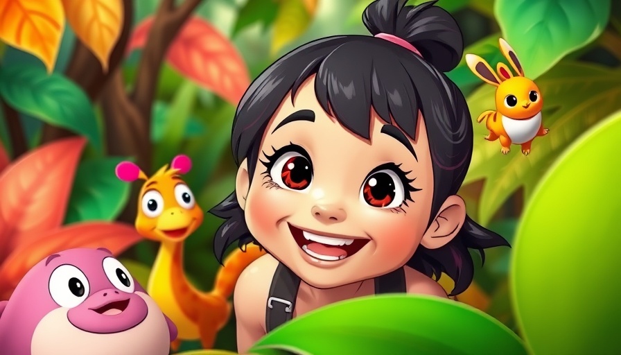 RTL Consumer Products Spielzeug animated girl in jungle with friends.