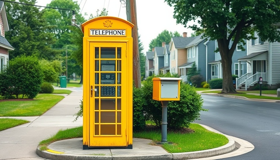 Bright yellow phone booth on street, Bestandsdatenauskunft 2024.