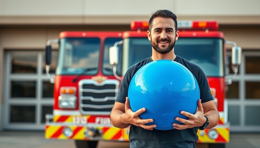 Marcell Jansen Feuerwehr Unterstützung at fire station