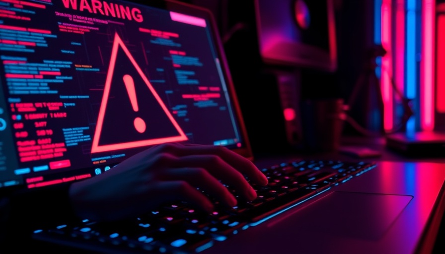 Spyware im globalen Süden: Hand über Tastatur mit Warnsymbol
