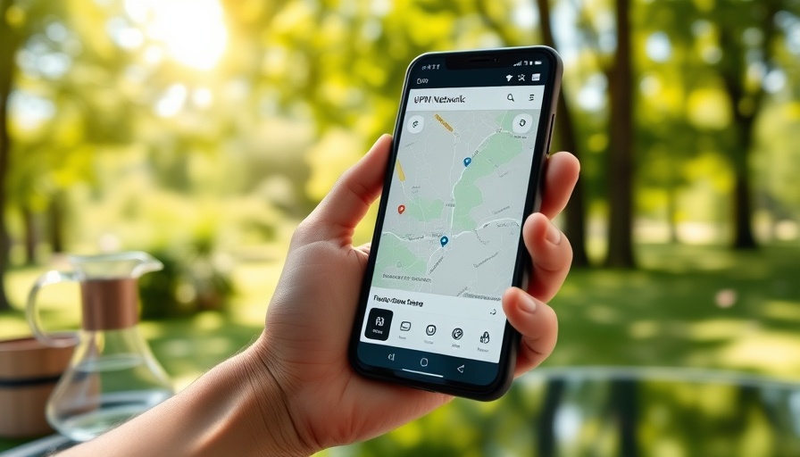 Person managing VPN on phone outdoors, WLAN am Handy unterwegs deaktivieren