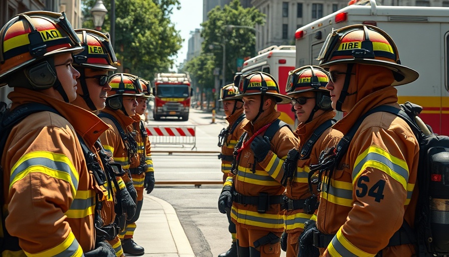 Firefighters addressing Gasleck in Ahrensburg emergency.