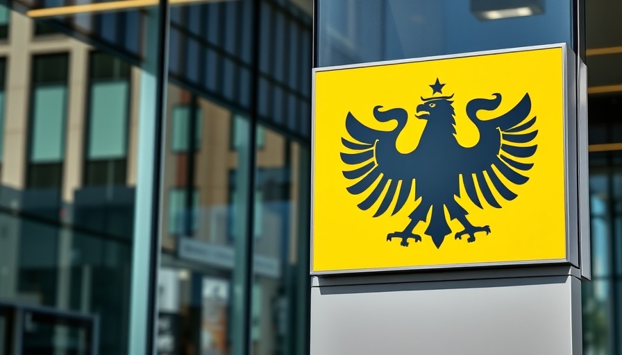 Official Bundesnetzagentur sign on modern glass facade