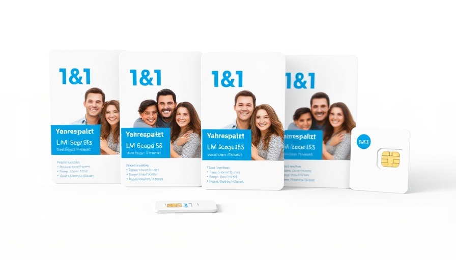 1&1 Prepaid-Rückkehr packages and SIM card display