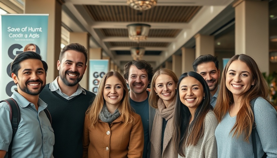 Gathering at Zusammenspiel in Bonn with a smiling group.