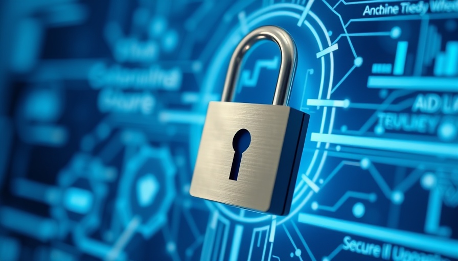 Digital lock concept symbolizing 7-Zip Version Sicherheitslücken schließen.