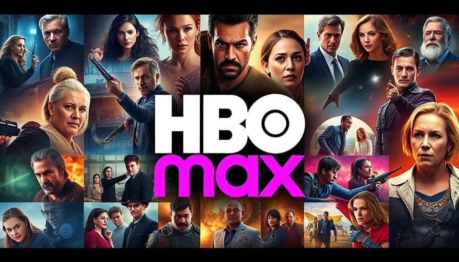 Collage of TV shows and films surrounding HBO Max logo; RTL kauft Sky Streaming.