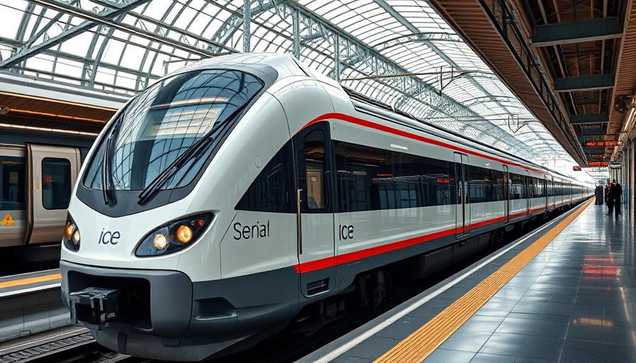Sleek ICE 3neo train in a modern station.