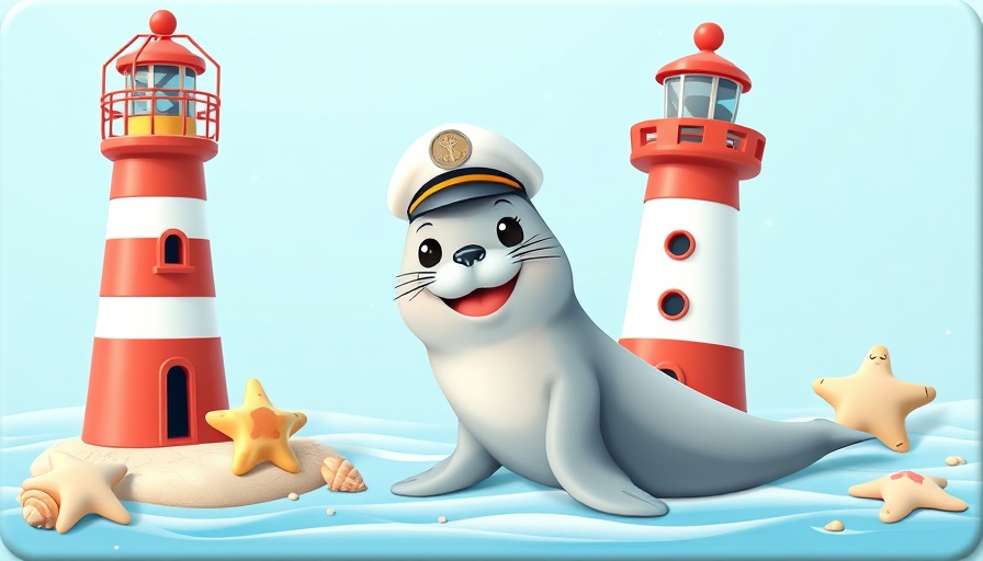 Cartoon seal captain on 'Familienkartenspiel Seehund voraus' card game cover.