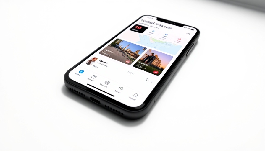 Smartphone showing Ortstracking per Apple Maps feature with city visits.