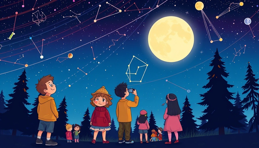 Farbenfrohes Kinderbuch über den Nachthimmel.