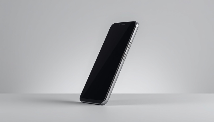 Sleek modern smartphone in gradient gray, iPhone 17 Farben bestätigt
