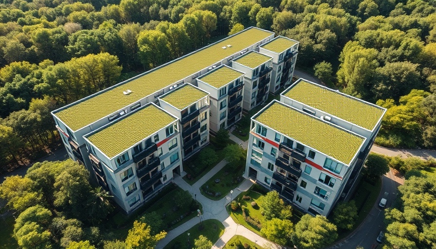 Neue Wohnungen in Stormarn, modern apartments with green rooftops.