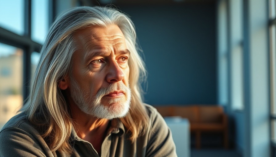 Thoughtful man with long hair looking contemplative, Ingvar Ambjørnsen verstorben.