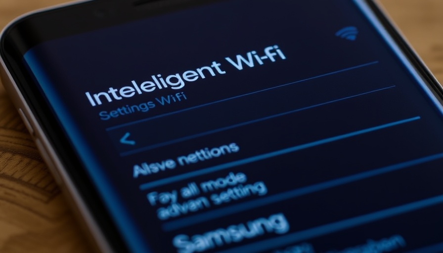 Samsung Handy zeigt geheimes WLAN-Menü mit Intelligent Wi-Fi-Optionen an.