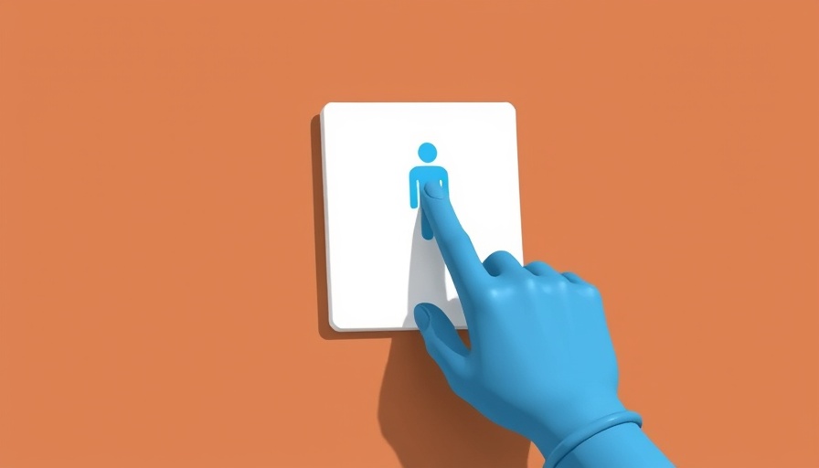 3D illustration of gender selection form with a blue hand choosing male in cartoon style.
