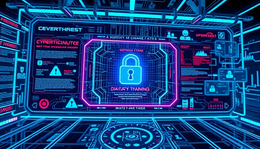 Futuristic cybersecurity interface displaying threats, SharePoint Angriffe