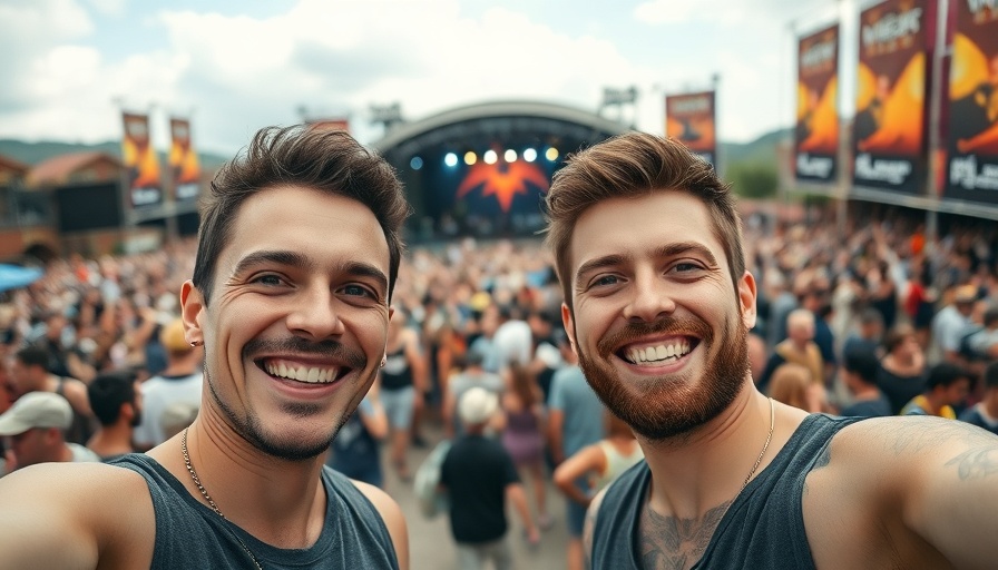 Festivalgoers enjoying Wacken Open Air with stage in background.