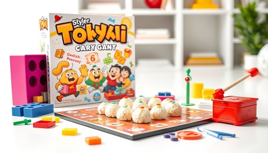 Colorful Takoyaki skill game set with vibrant packaging.