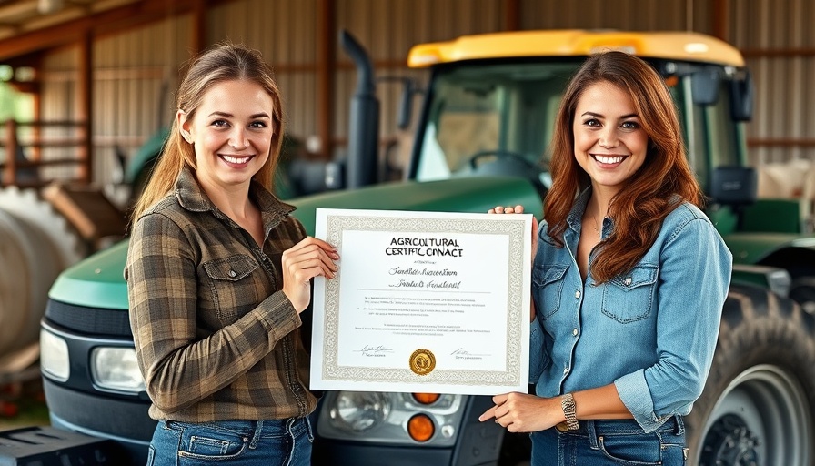 Women celebrating Ausbildung in der Landwirtschaft success.