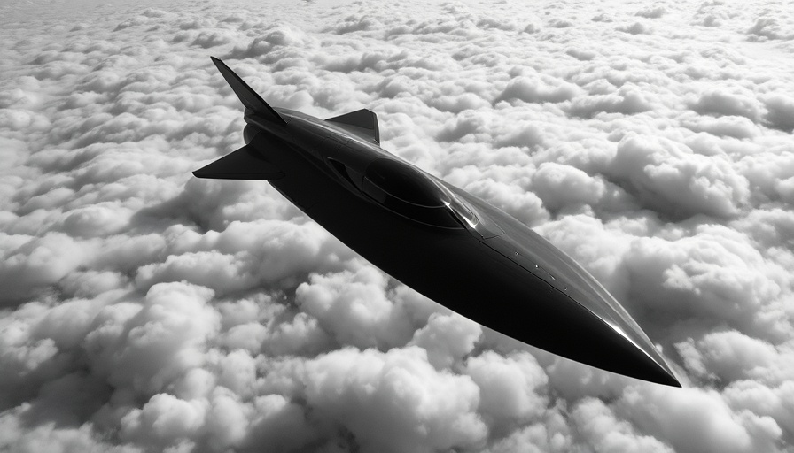 Futuristic spacecraft of europäische Raumfahrtprojekt Invictus above clouds