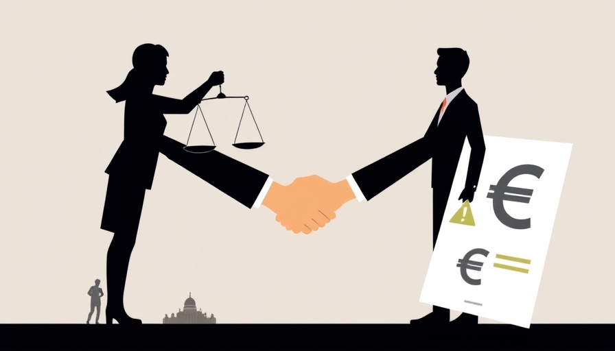 Immaterieller Schadensersatz bei SCHUFA-Meldung illustration depicting legal resolution.