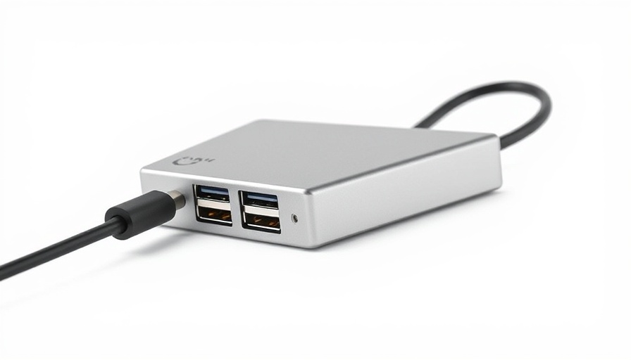 Modern USB-C hub showcasing multiple ports.