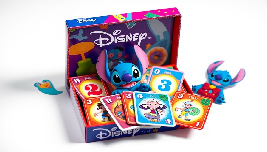 Disney Stitch Mau Mau card game featuring vibrant Stitch graphics.