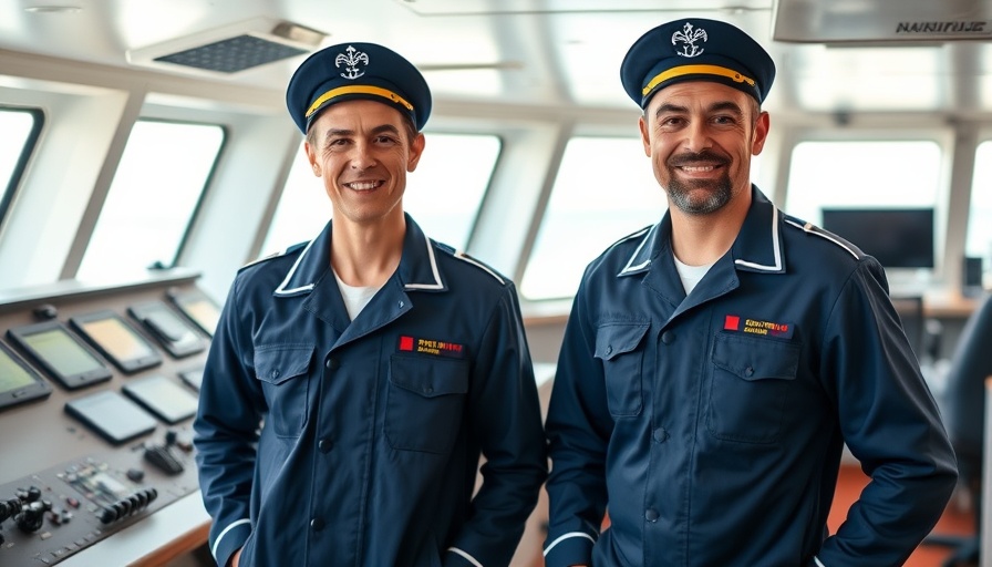 Neue Fähre nach Norderney crew in modern cockpit, professional environment.