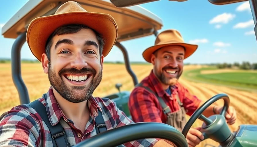 Herausforderungen der Landwirte in Stormarn: Smiling farmers in a field.