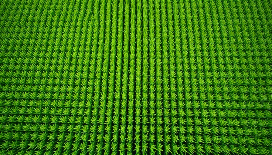 Aerial view of intricate Maislabyrinth in Stormarn maze in lush green cornfield.