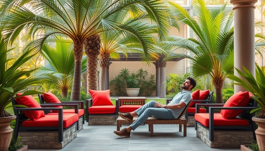 Wellness-Hotel Great North Kaltenkirchen outdoor lounge with garden view.