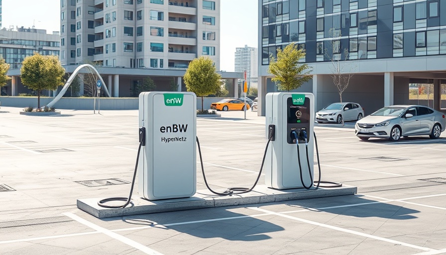 Schnellladeparks EnBW NRW with modern charging stations.