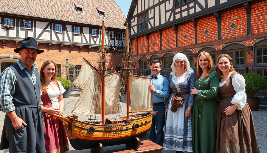 Hansezeit Bad Oldesloe festival participants in historical costumes.