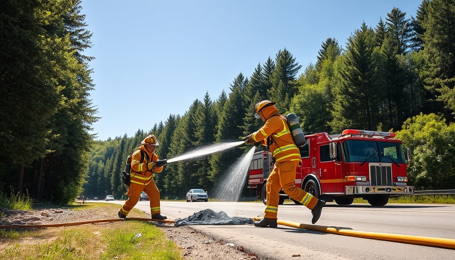 Firefighters conduct operations during Feuerwehreinsätze in Stormarn.