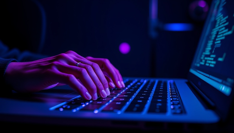 Cyberangriff auf Berlins Justizsenatorin: dynamic hands typing on laptop.
