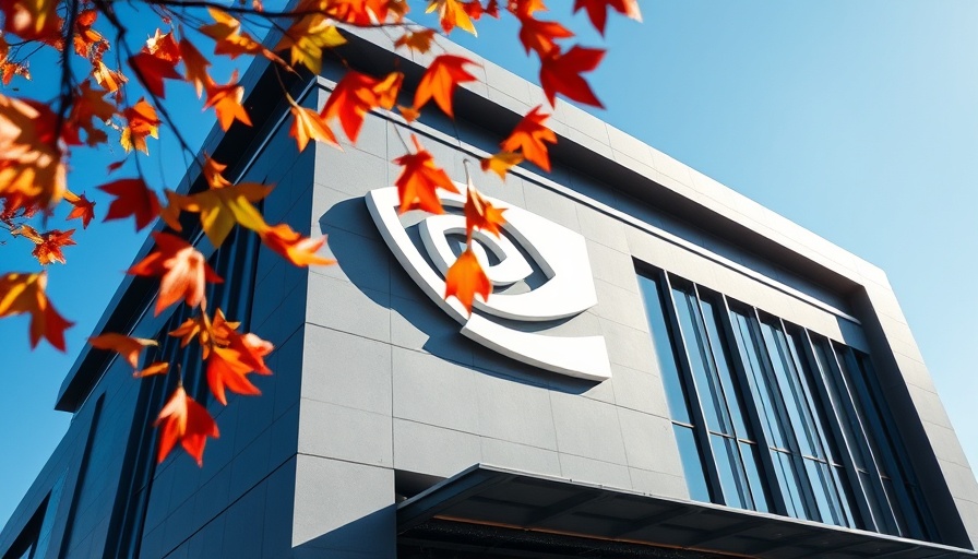 Nvidia headquarters showcasing corporate logo in autumn