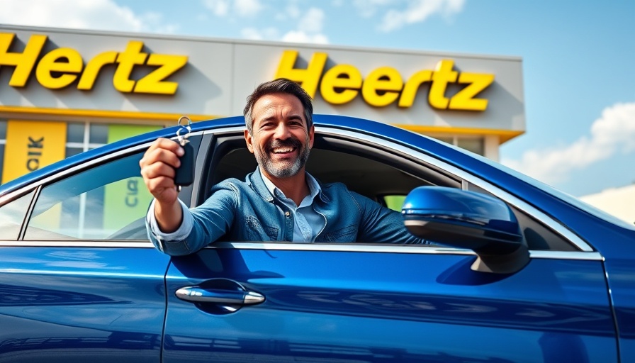 Man buying a used car at Hertz dealership, Gebrauchte Fahrzeuge über Amazon kaufen.