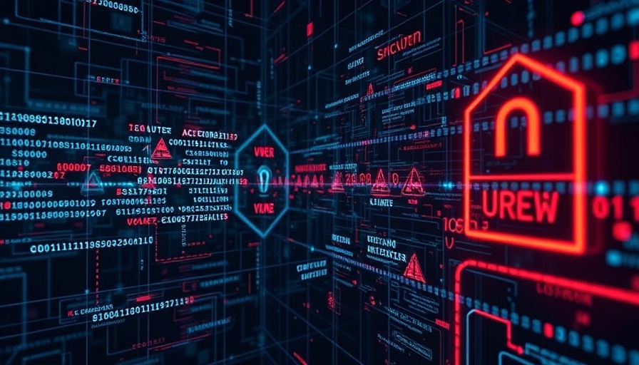 Abstract digital security breach concept affecting Apple users