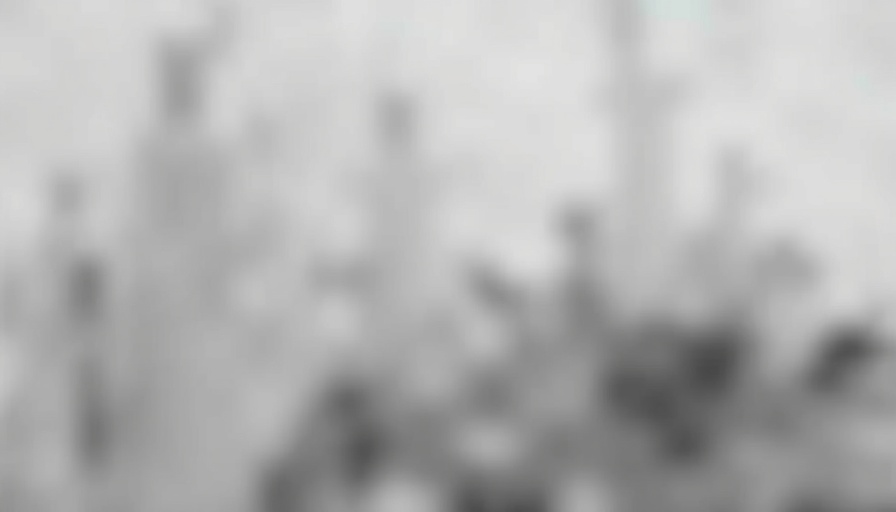 Blurry, indistinct gray background in an unclear image.