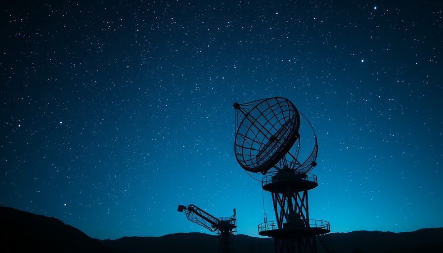 hellster Radioblitz FRB 20250316A radio telescope under starry sky