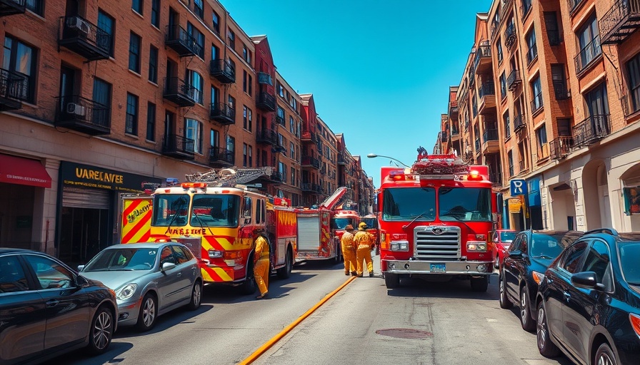 Rendsburger Feuerwehr responding at apartment complex
