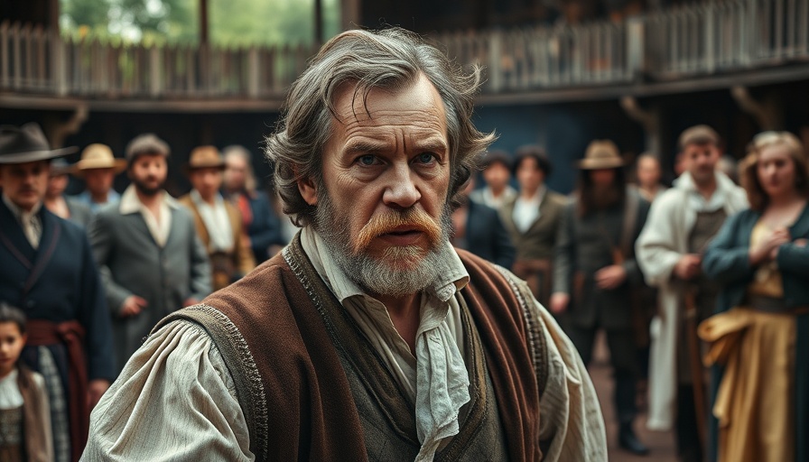 Actor in period costume performing at Karl-May-Spiele Bad Segeberg.