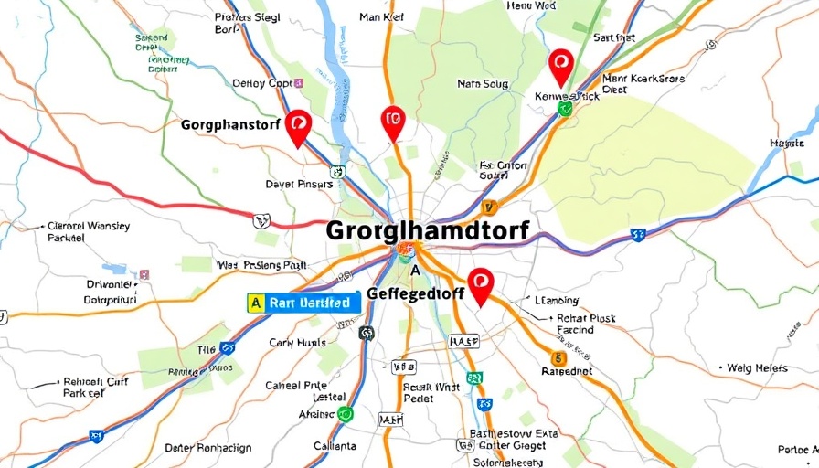 Großhansdorf Straßenarbeiten traffic diversion map with routes and signs.