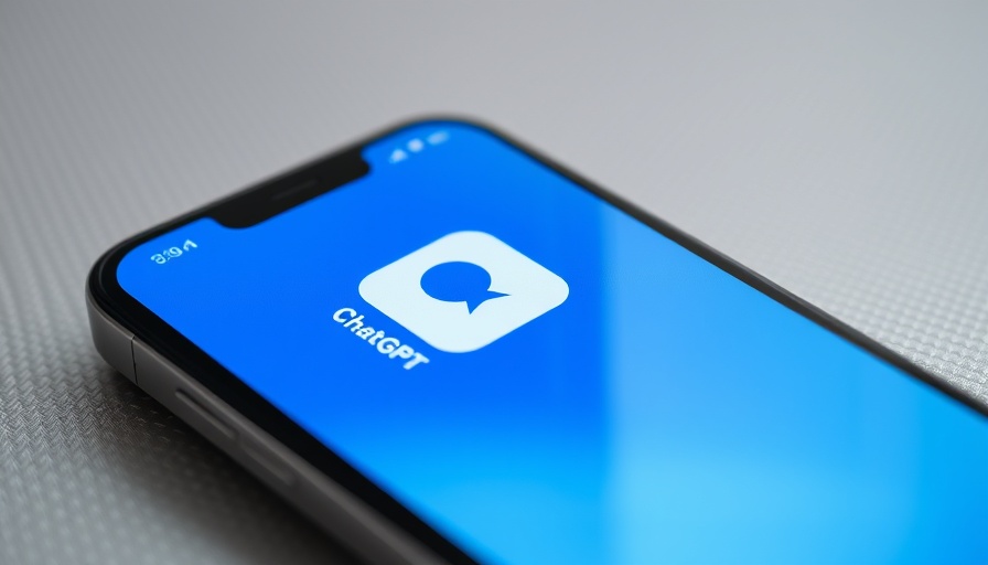 Smartphone screen close-up with ChatGPT app icon, Klage gegen Apple und OpenAI.