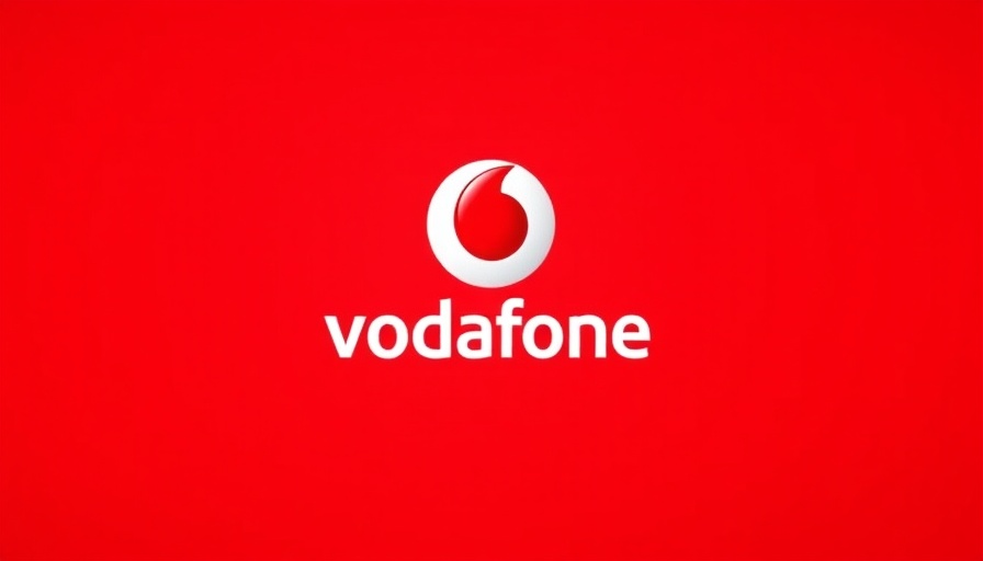 Guthaben aufladen bei Vodafone logo on red background