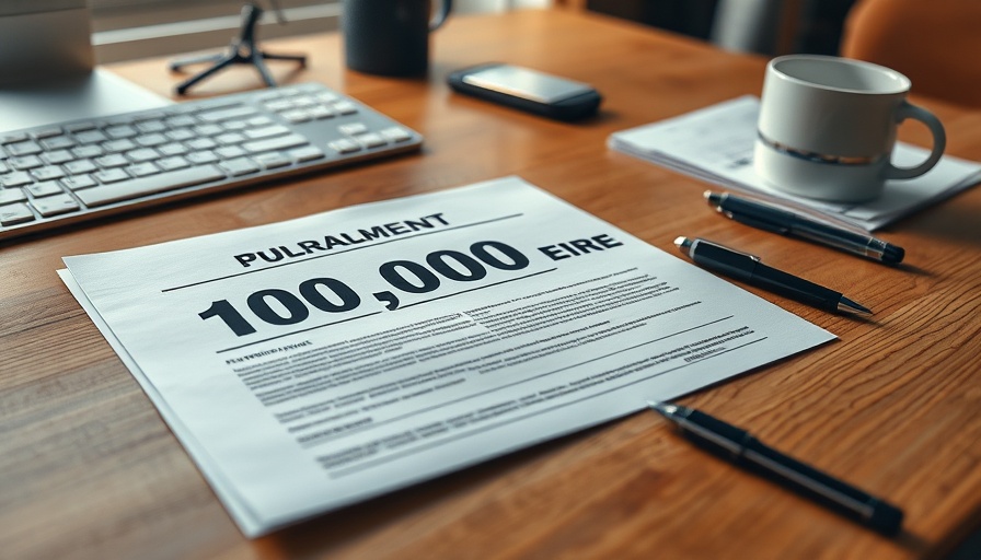 Hefty 100.000 EUR fine document in office setting.