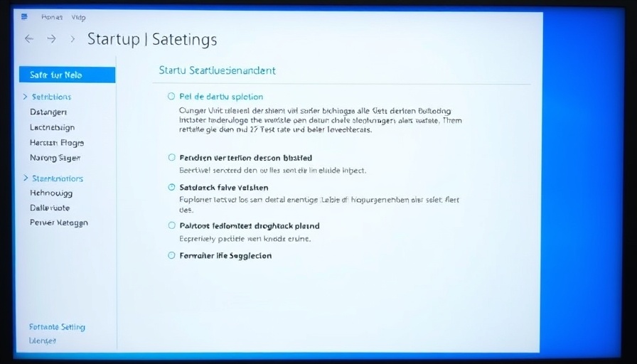 Booten vom USB-Stick options screen showing safe mode selections