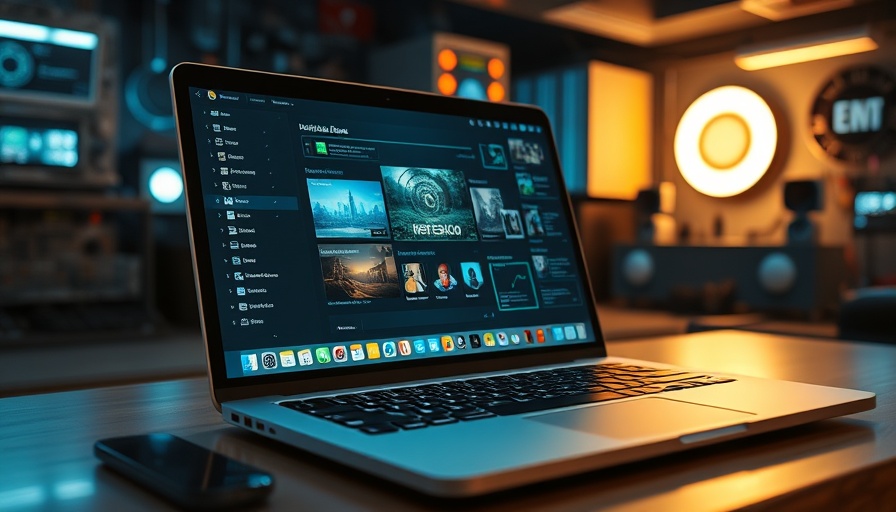 Modern laptop with retro OS, showcasing alte Betriebssysteme in der modernen Technologie.