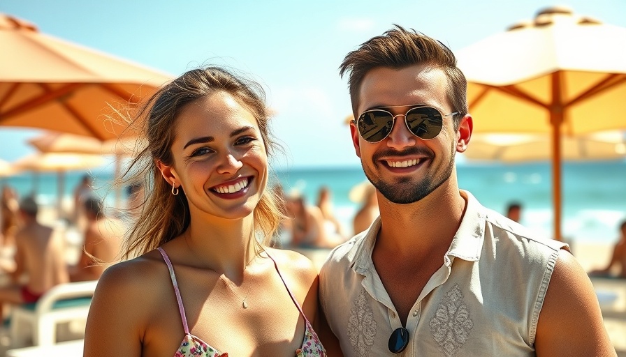 Ferien auf der Nordseeinsel Föhr beach event with smiling attendees.